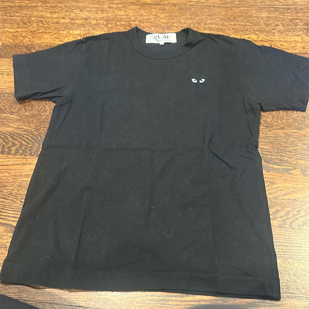 Comme Des Garcons Cdg Play Black Heart Eye Logo T-Shirt Gently Worn